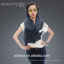 100% Wholesale wool fabric wholesale comfortable lady scarf